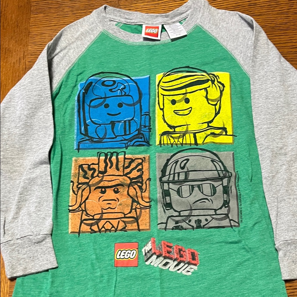 LEGO Kids Green and Gray Long Sleeve Tee